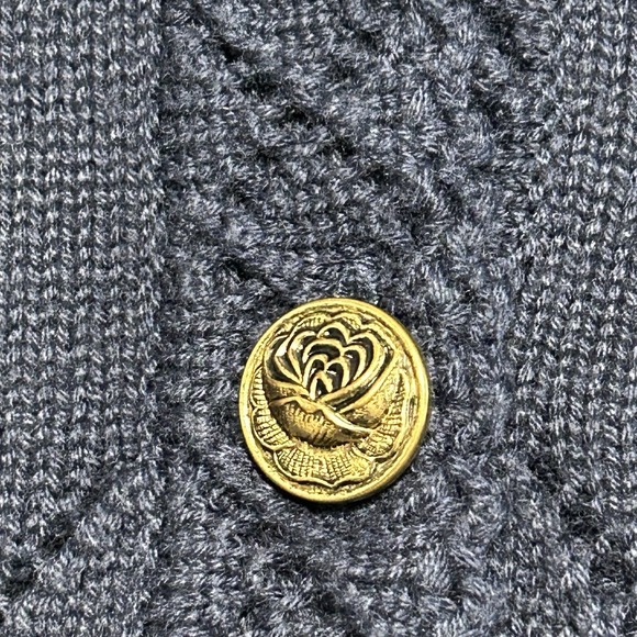 Vtg Marisa Christina II Knit Cardigan Cardigan Womens 2X Floral Rose Buttons - Picture 7 of 14